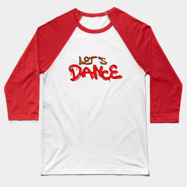 Let's Dance Brown Red by PK.digart Baseball T-Shirt by PK.digart